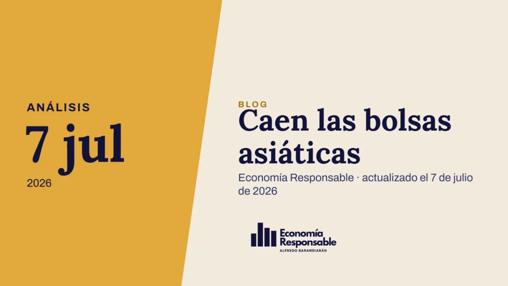 Caen las bolsas asiáticas · Análisis 7 jul 2026 · Economía Responsable · actualizado el 7 de julio de 2026