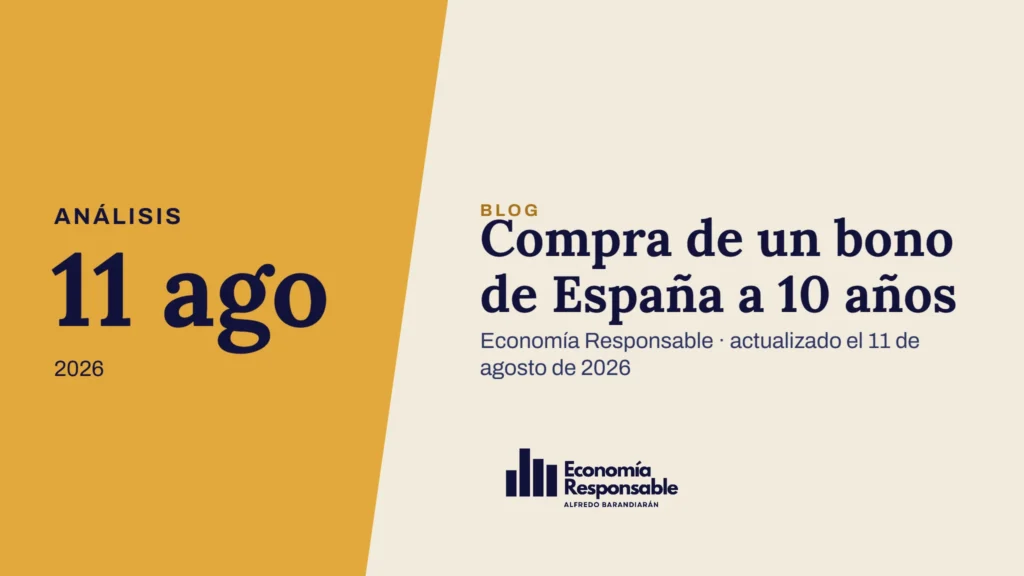 Compra de un bono de España a 10 años · Análisis 11 ago 2026 · Economía Responsable · actualizado el 11 de agosto de 2026