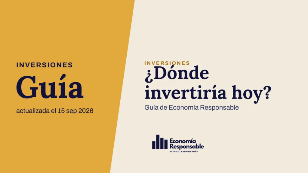 ¿Dónde invertiría hoy? · Inversiones Guía actualizada el 15 sep 2026 · Guía de Economía Responsable