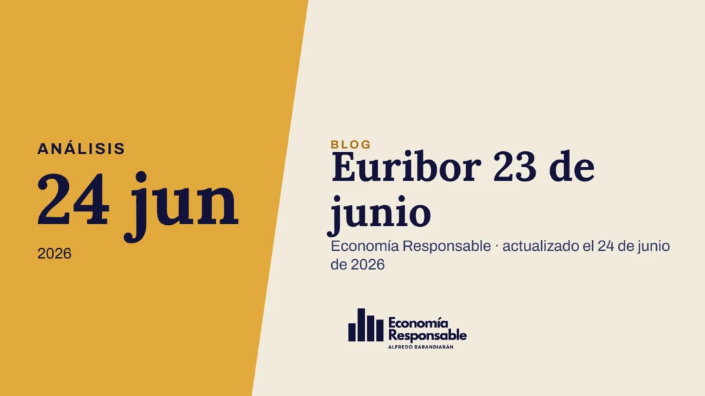 Euribor 23 de junio · Análisis 24 jun 2026 · Economía Responsable · actualizado el 24 de junio de 2026