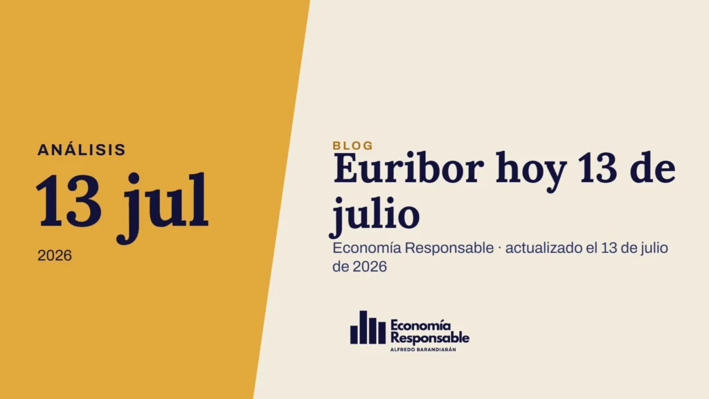 Euribor hoy 13 de julio · Análisis 13 jul 2026 · Economía Responsable · actualizado el 13 de julio de 2026