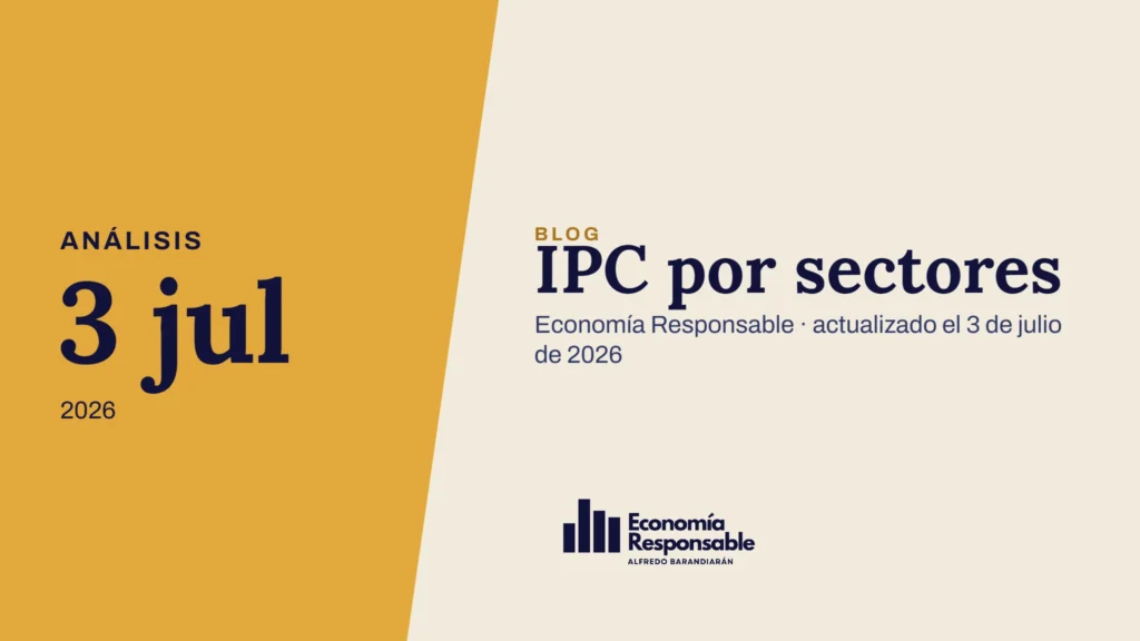 IPC por sectores · Análisis 3 jul 2026 · Economía Responsable · actualizado el 3 de julio de 2026