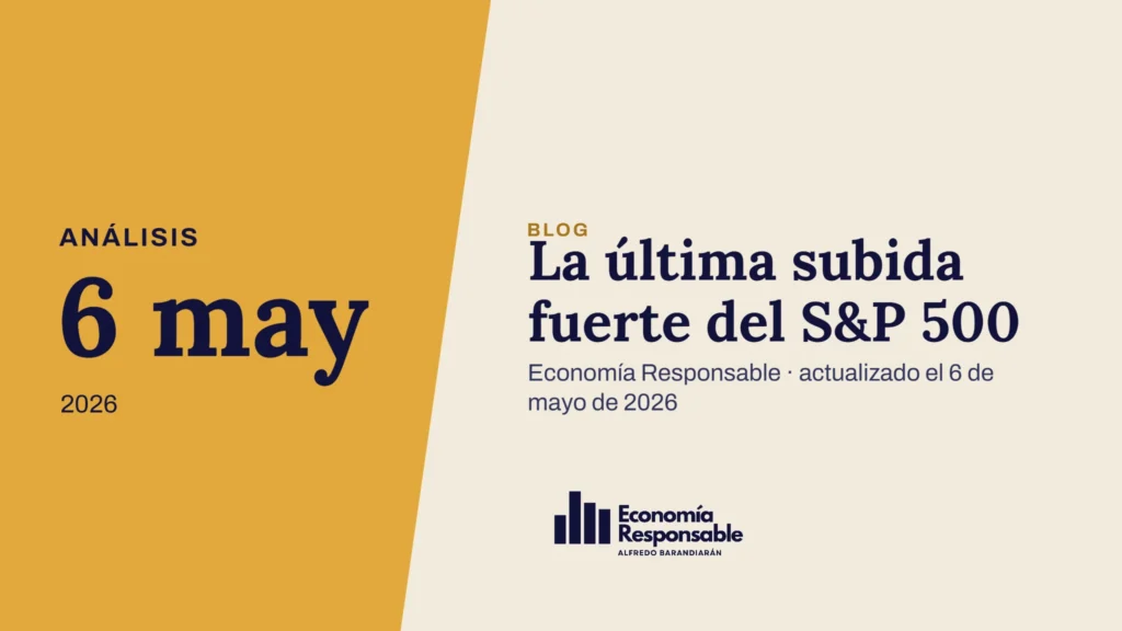 La última subida fuerte del S&P 500 · Análisis 6 may 2026 · Economía Responsable · actualizado el 6 de mayo de 2026