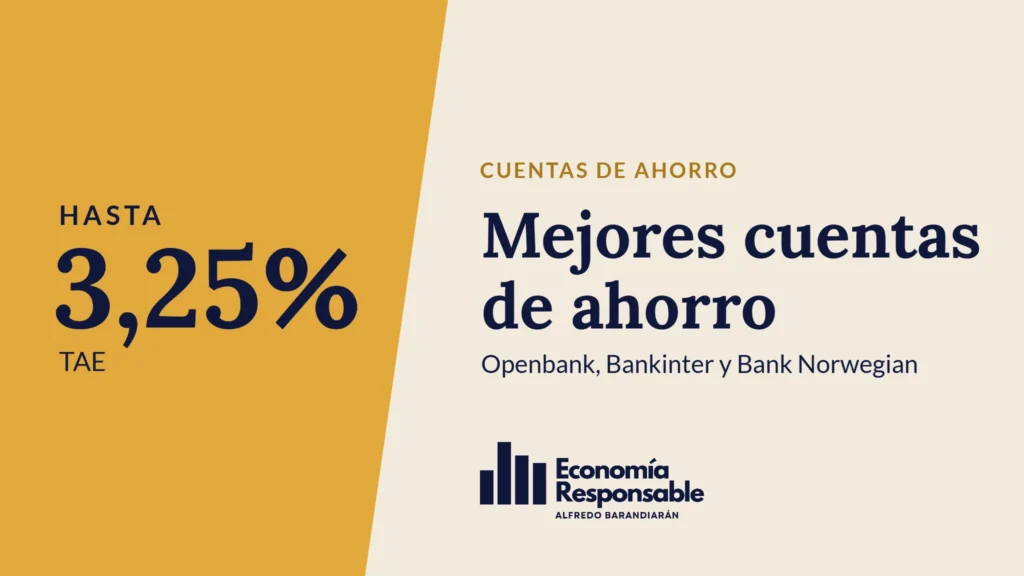 Mejores cuentas de ahorro: hasta 3,25% TAE. Openbank, Bankinter y Bank Norwegian