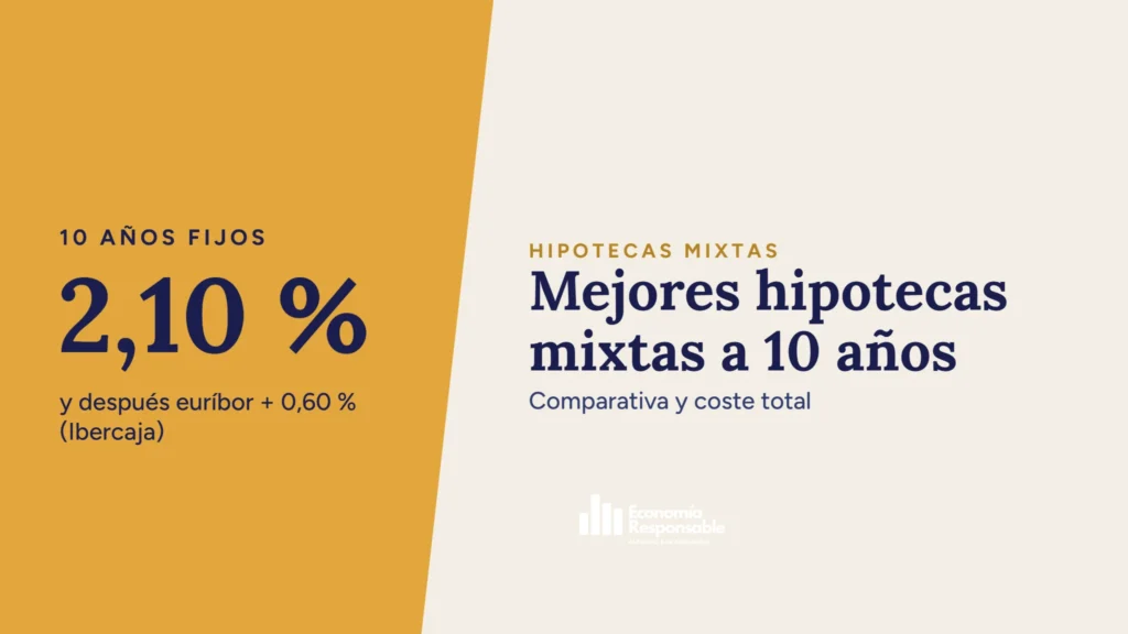 Mejores hipotecas mixtas a 10 años