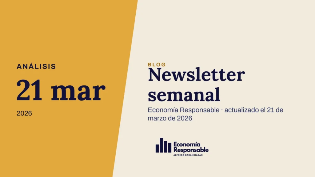 Newsletter semanal · Análisis 21 mar 2026 · Economía Responsable · actualizado el 21 de marzo de 2026