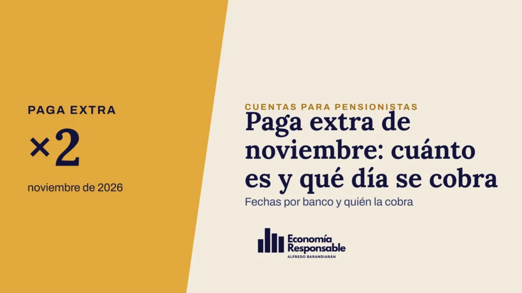 Paga extra de noviembre: cuánto es y qué día se cobra · Paga extra ×2 noviembre de 2026 · Fechas por banco y quién la cobra