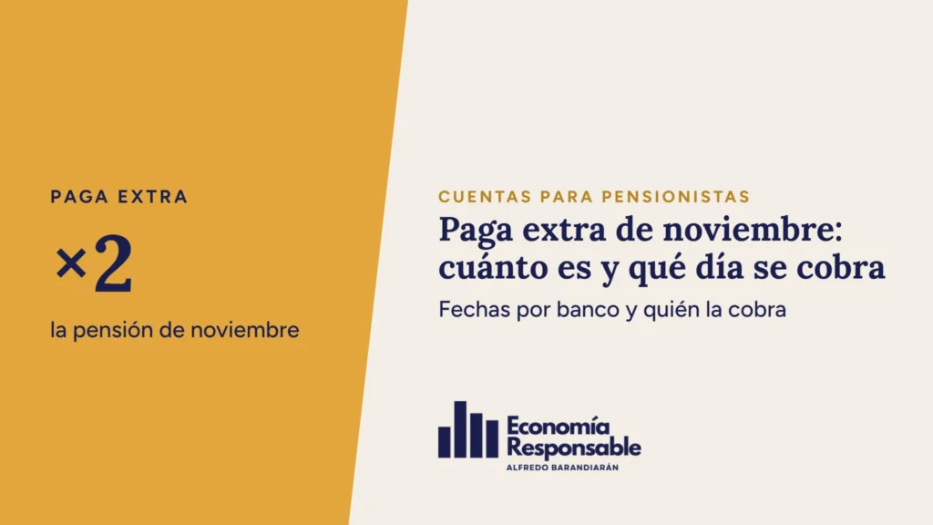 Paga extra de noviembre para pensionistas: cuánto es y qué día se cobra