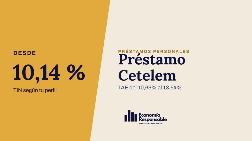 Préstamo Cetelem · Desde 10,14 % TIN según tu perfil · TAE del 10,63% al 13,54%