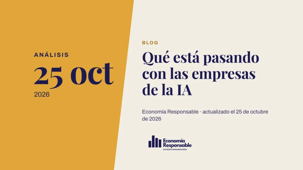 Qué está pasando con las empresas de la IA · Análisis 25 oct 2026 · Economía Responsable