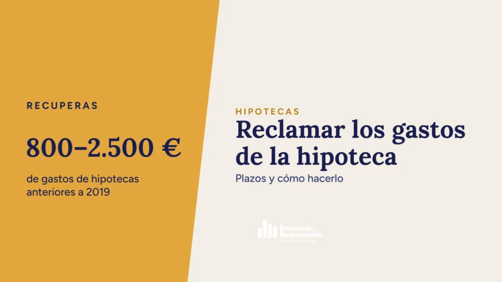 Reclamar los gastos de la hipoteca