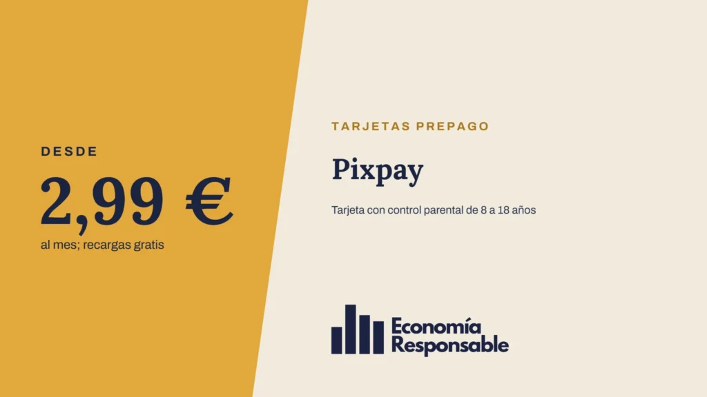 Pixpay: 2,99 € al mes; recargas gratis