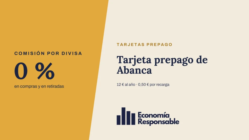 Tarjeta prepago de Abanca: 0 % en compras y en retiradas