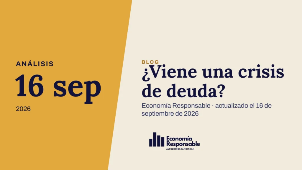 ¿Viene una crisis de deuda? · Análisis 16 sep 2026 · Economía Responsable · actualizado el 16 de septiembre de 2026